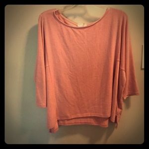Women’s Pale Pink knitted short top